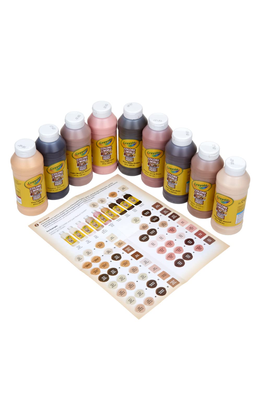 Foto 2 | Pintura Lavable Crayola Colors Of The World 9 Skin Tone 240 Ml - Venta Internacional.