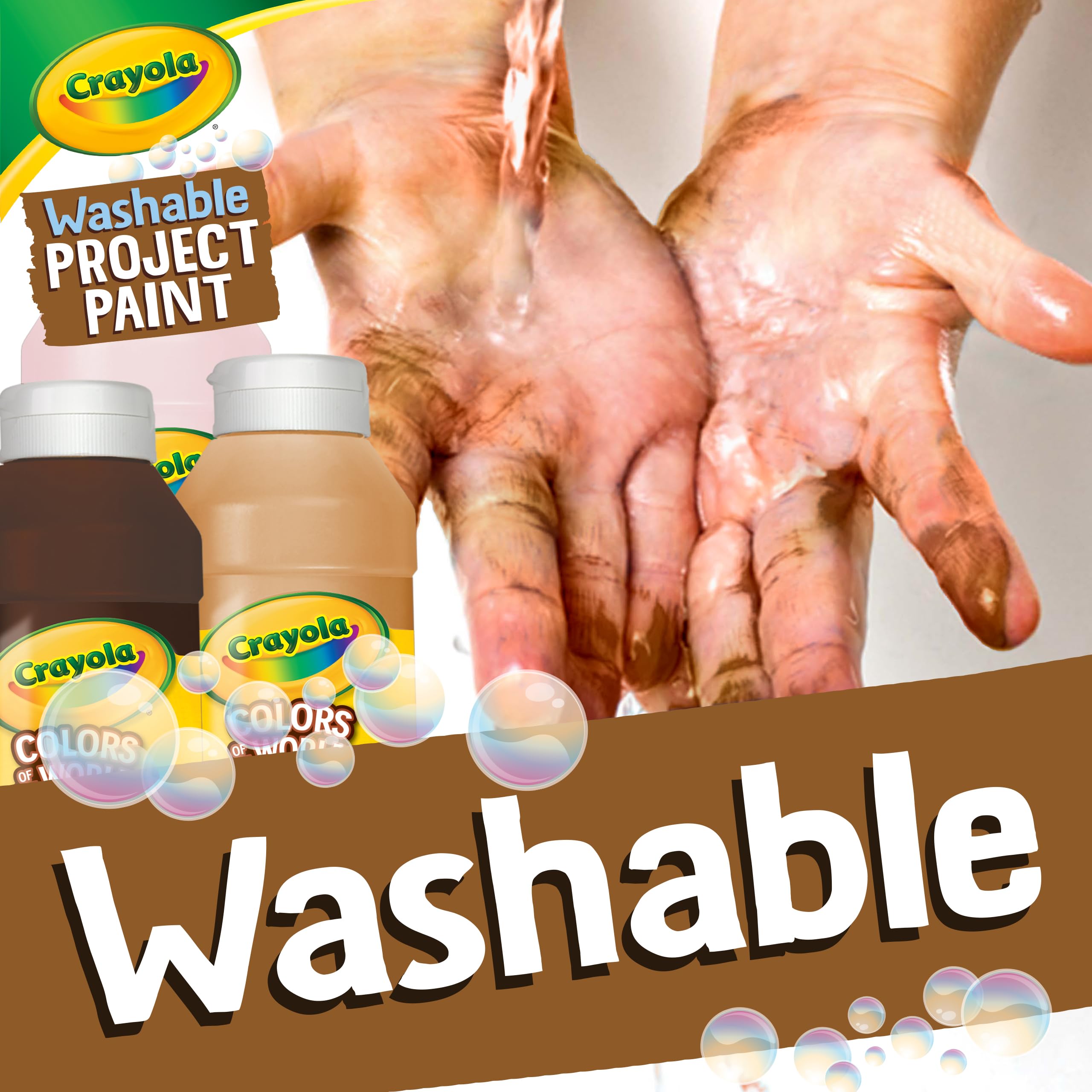 Foto 6 pulgar | Pintura Lavable Crayola Colors Of The World 9 Skin Tone 240 Ml - Venta Internacional.