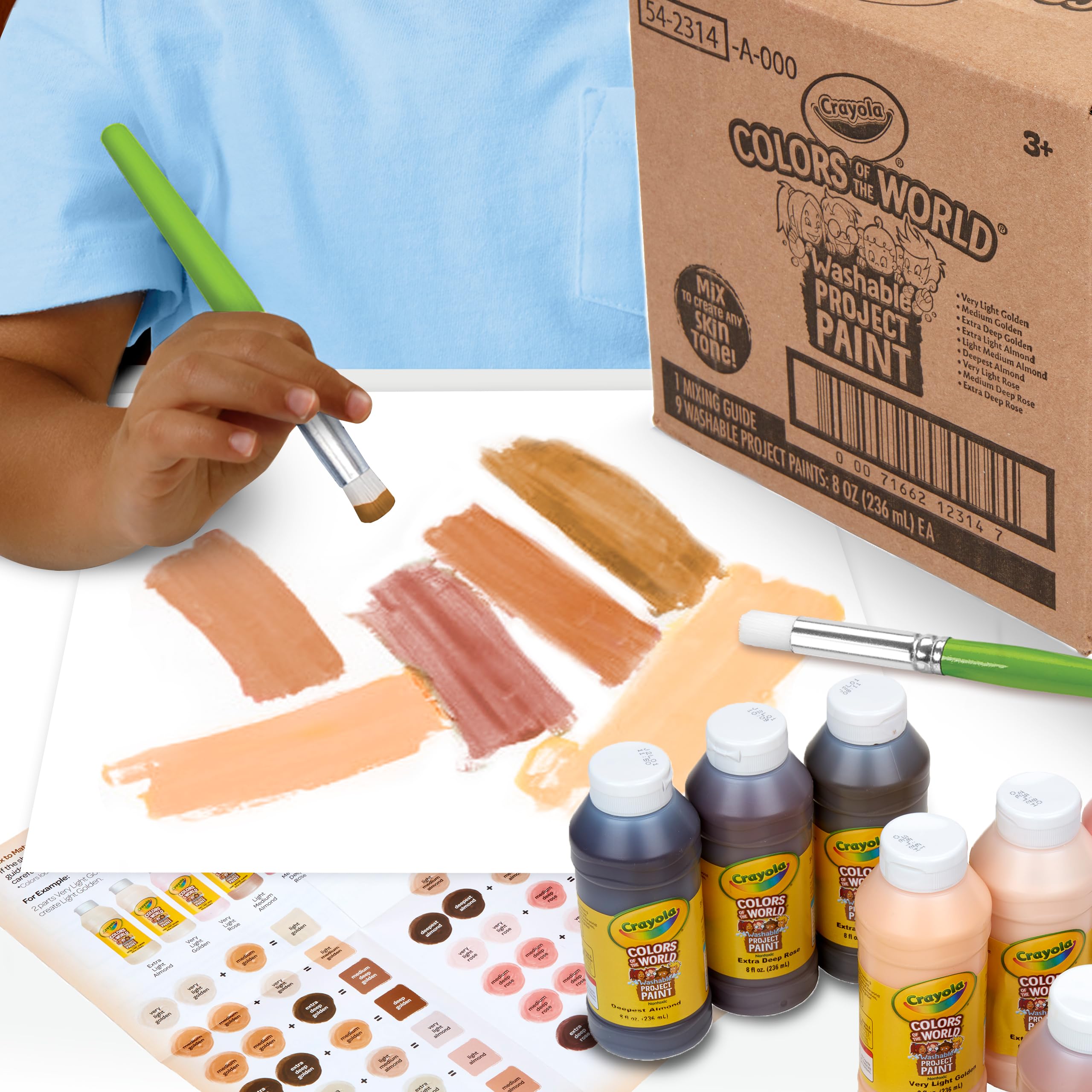 Foto 7 pulgar | Pintura Lavable Crayola Colors Of The World 9 Skin Tone 240 Ml - Venta Internacional.