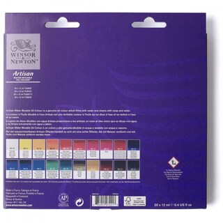 Foto 4 | Pintura Al Óleo Winsor & Newton Artisan, Mezclable Con Agua, Tubos De 0,4 Oz (12 Xml), Juego De 20 - Venta Internacion