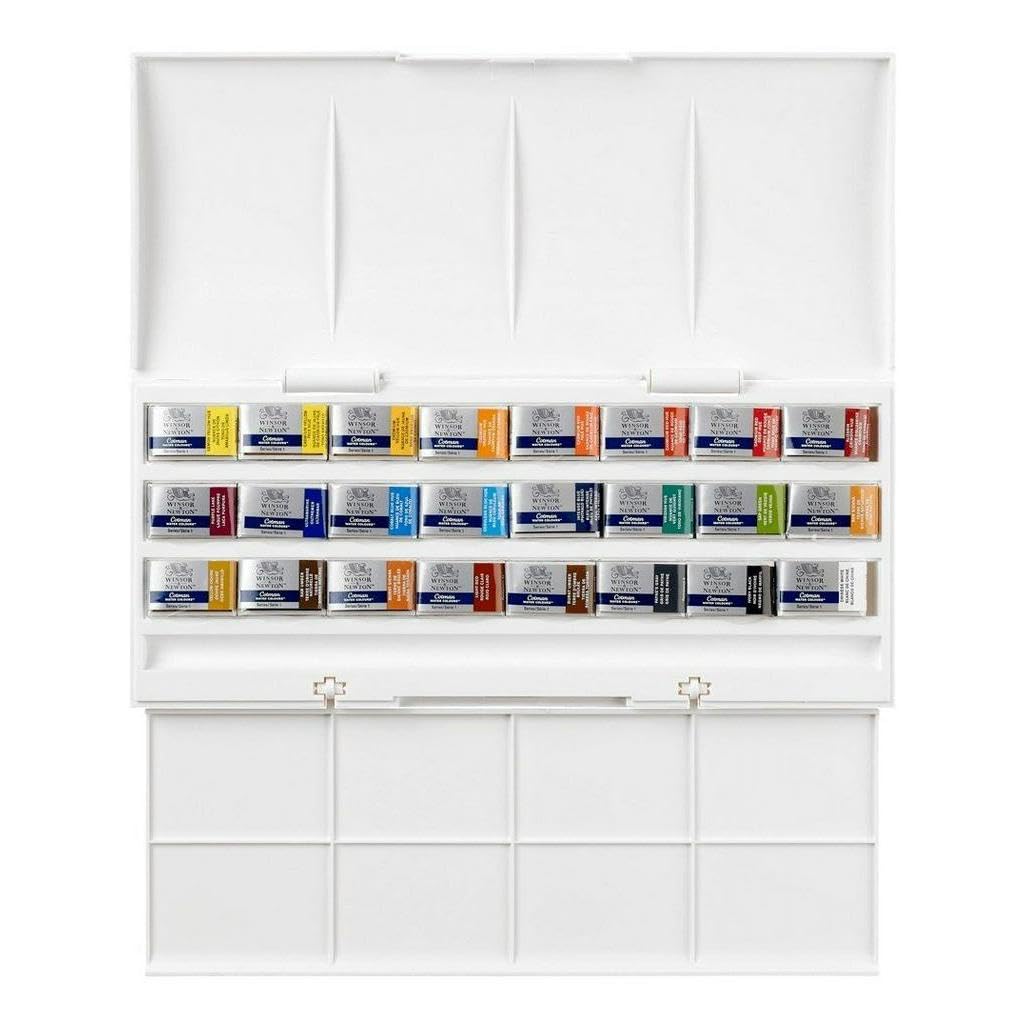 Foto 1 | Set De Pintura Acuarela Winsor & Newton Cotman Studio, 24 Bandejas - Venta Internacional.
