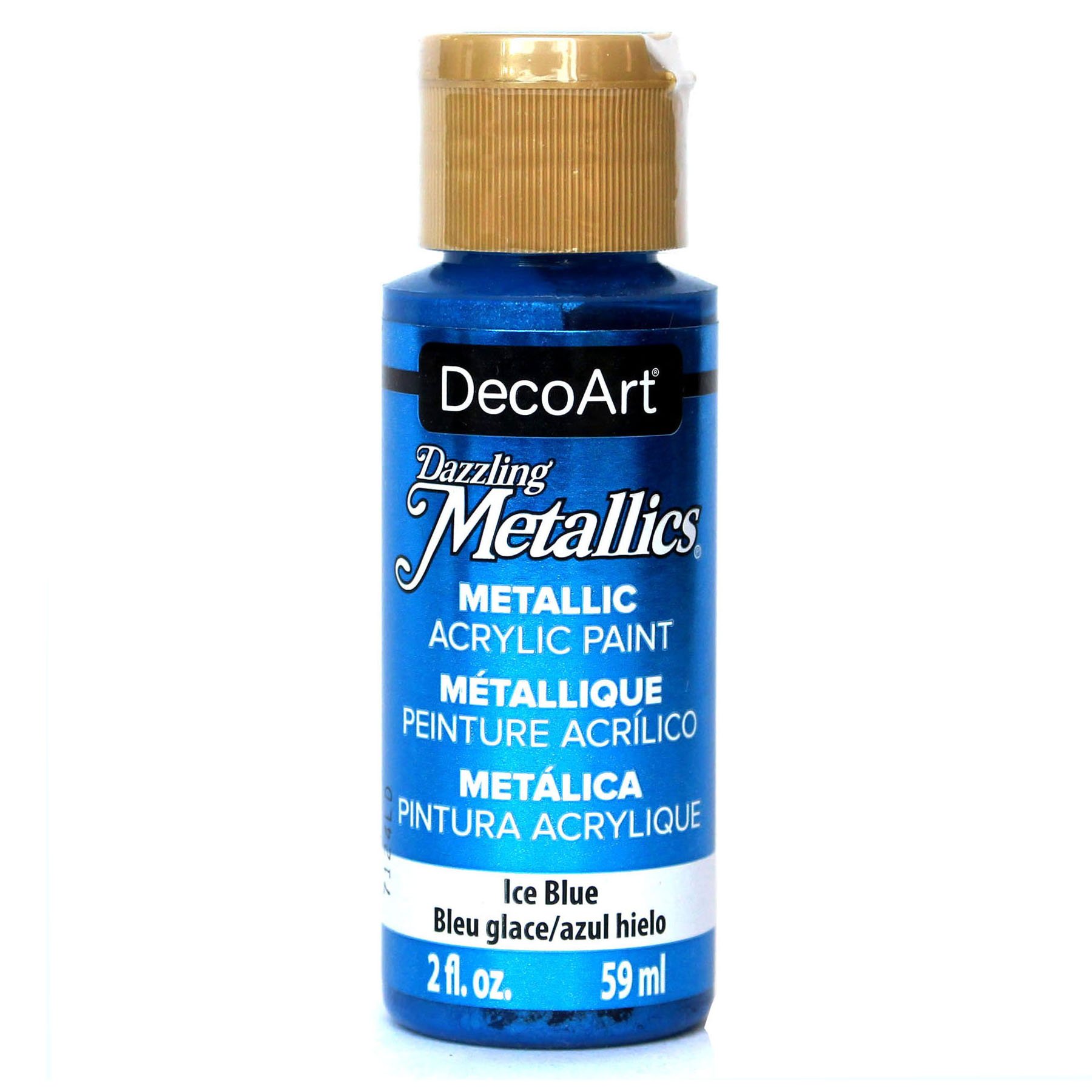 Foto 2 pulgar | Pintura Acrílica Decoart Dazzling Metallics Ice Blue 60 Ml - Venta Internacional.