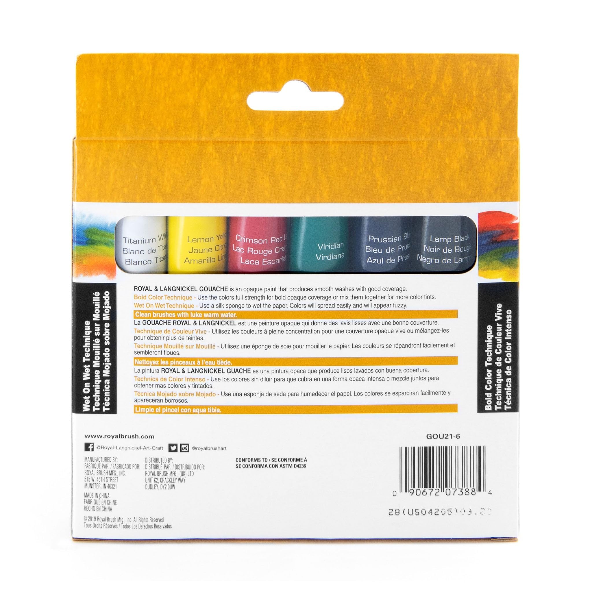 Foto 4 pulgar | Pintura En Tubo Gouache Color Artist Royal & Langnickel  21 Ml  Paquete De 24 - Venta Internacional.