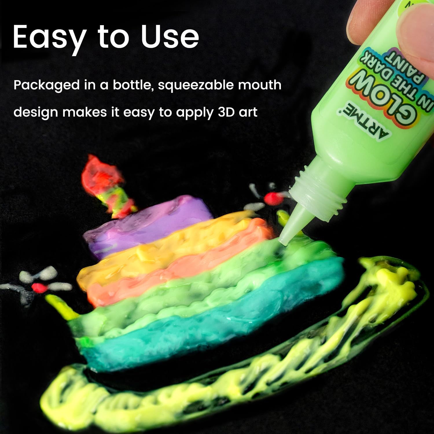 Foto 5 pulgar | Pintura Artme Que Brilla En La Oscuridad  18 Colores Brillantes  22 Ml  Luz Negra - Venta Internacional.