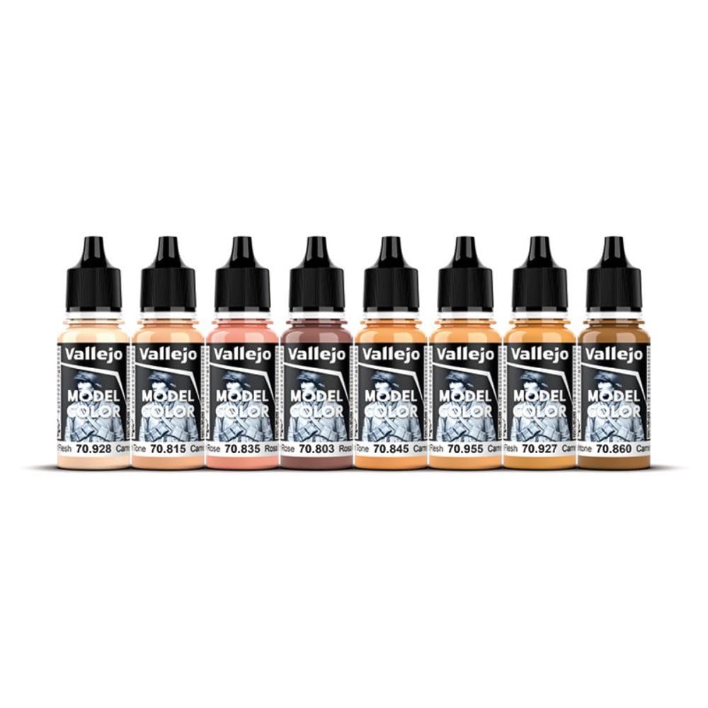 Foto 2 | Set De Pintura Acrílica Vallejo Model Color Face & Skin Tones 8x18ml - Venta Internacional.