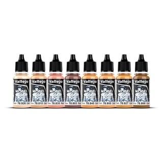 Foto 2 | Set De Pintura Acrílica Vallejo Model Color Face & Skin Tones 8x18ml - Venta Internacional.