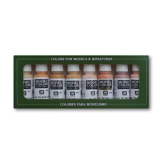 Foto 6 | Set De Pintura Acrílica Vallejo Model Color Face & Skin Tones 8x18ml - Venta Internacional.