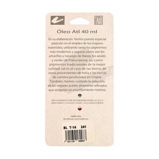 Foto 2 | Pintura al Óleo ATL T-14 Metálico 40 ml 2 Piezas