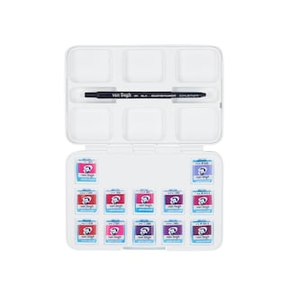 Foto 1 | Set Acuarela 12 Pastillas Rosas Y Violetas Con Pincel Royal Talens