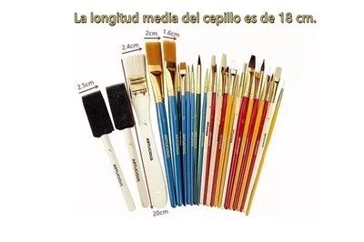 Foto 2 | Xtellar Super-set De Pinceles Premium Para Pintura Acuarela Acrílica Y Óleo Juego De 25