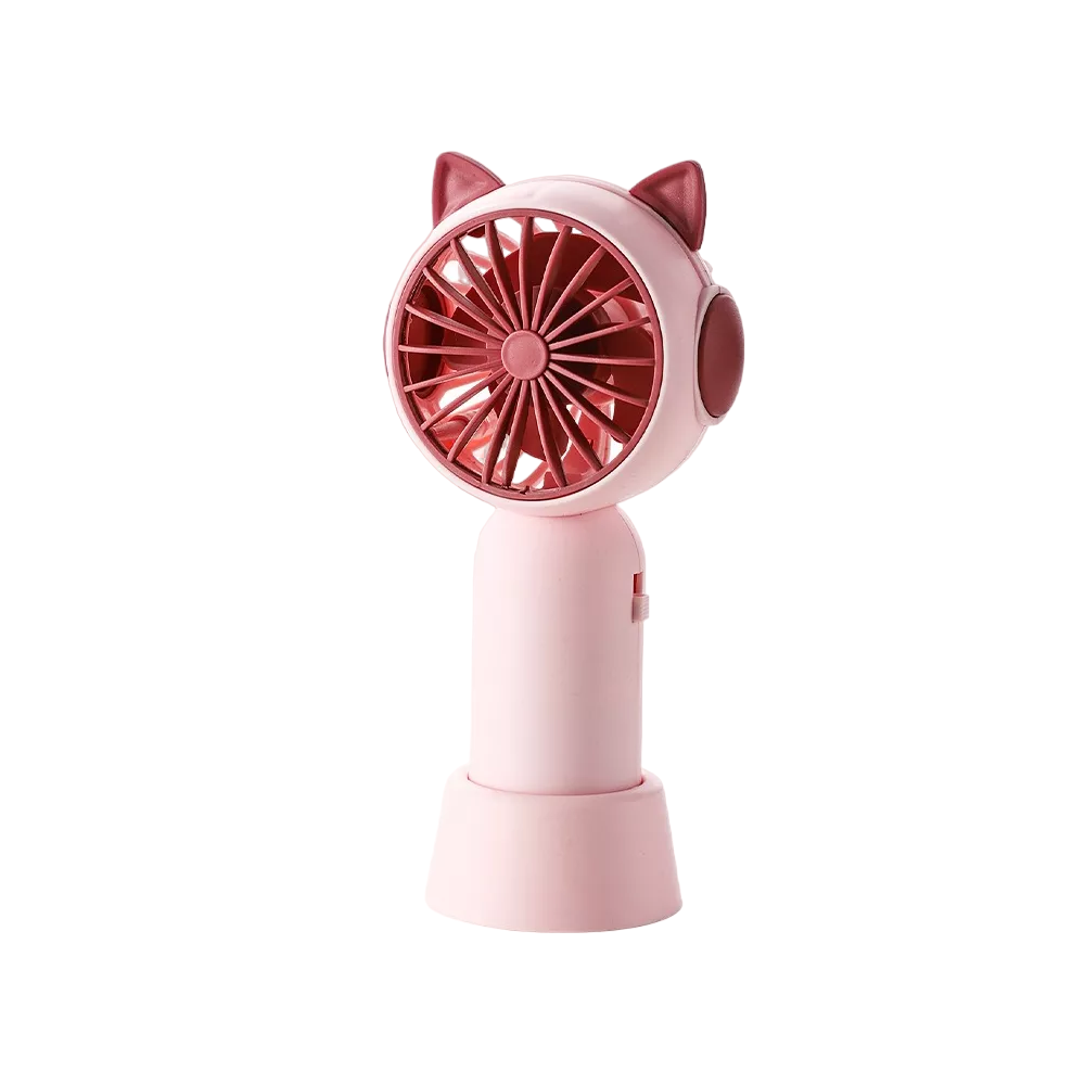 Ventilador de Mano Recargable Rosa