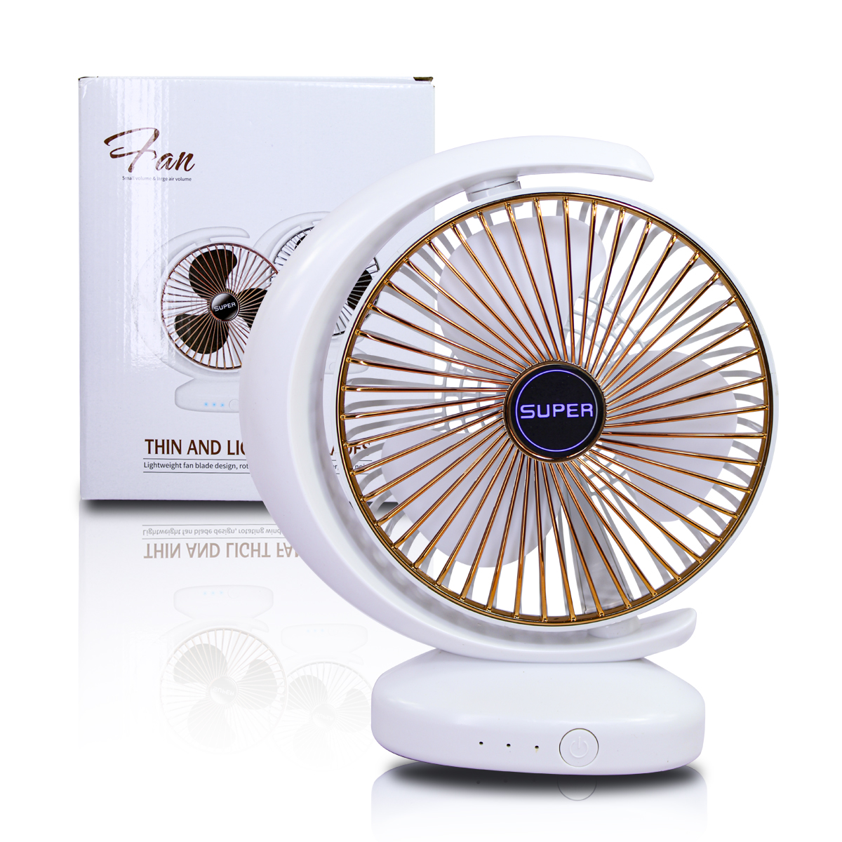 Foto 1 | Ventilador de Escritorio Fane color Rosa con Velocidad Ajustable