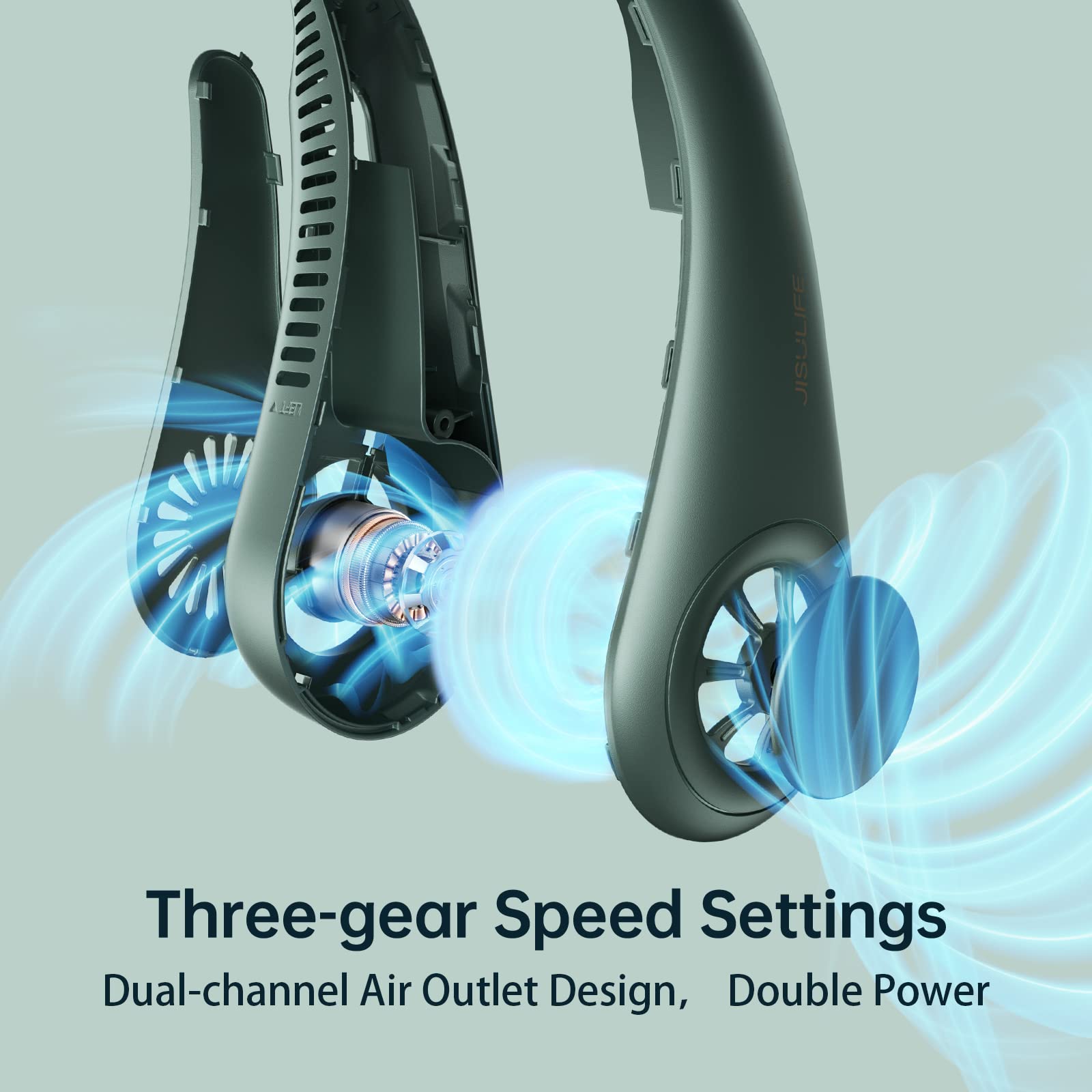 Foto 5 pulgar | Ventilador de Cuello Jisulife Portátil-Venta Internacional