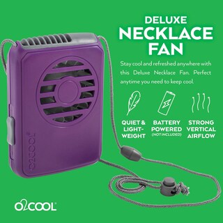 Foto 2 | Ventilador Portátil O2cool Vegano Púrpura - Venta Internacional
