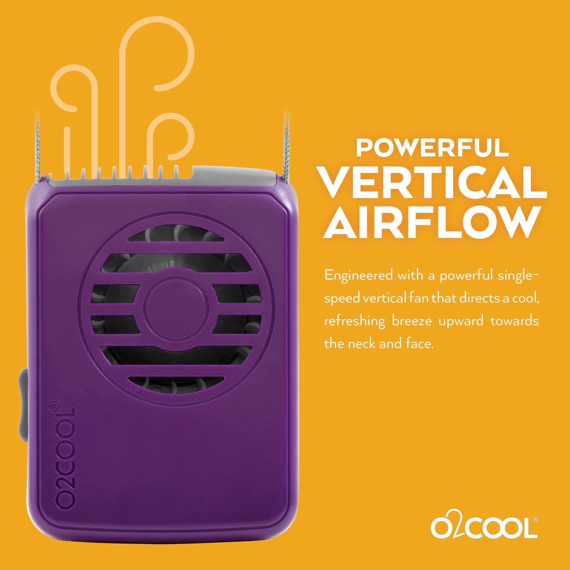 Foto 4 pulgar | Ventilador Portátil O2cool Vegano Púrpura - Venta Internacional