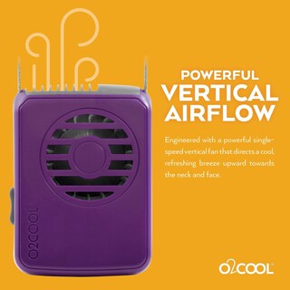 Foto 3 | Ventilador Portátil O2cool Vegano Púrpura - Venta Internacional