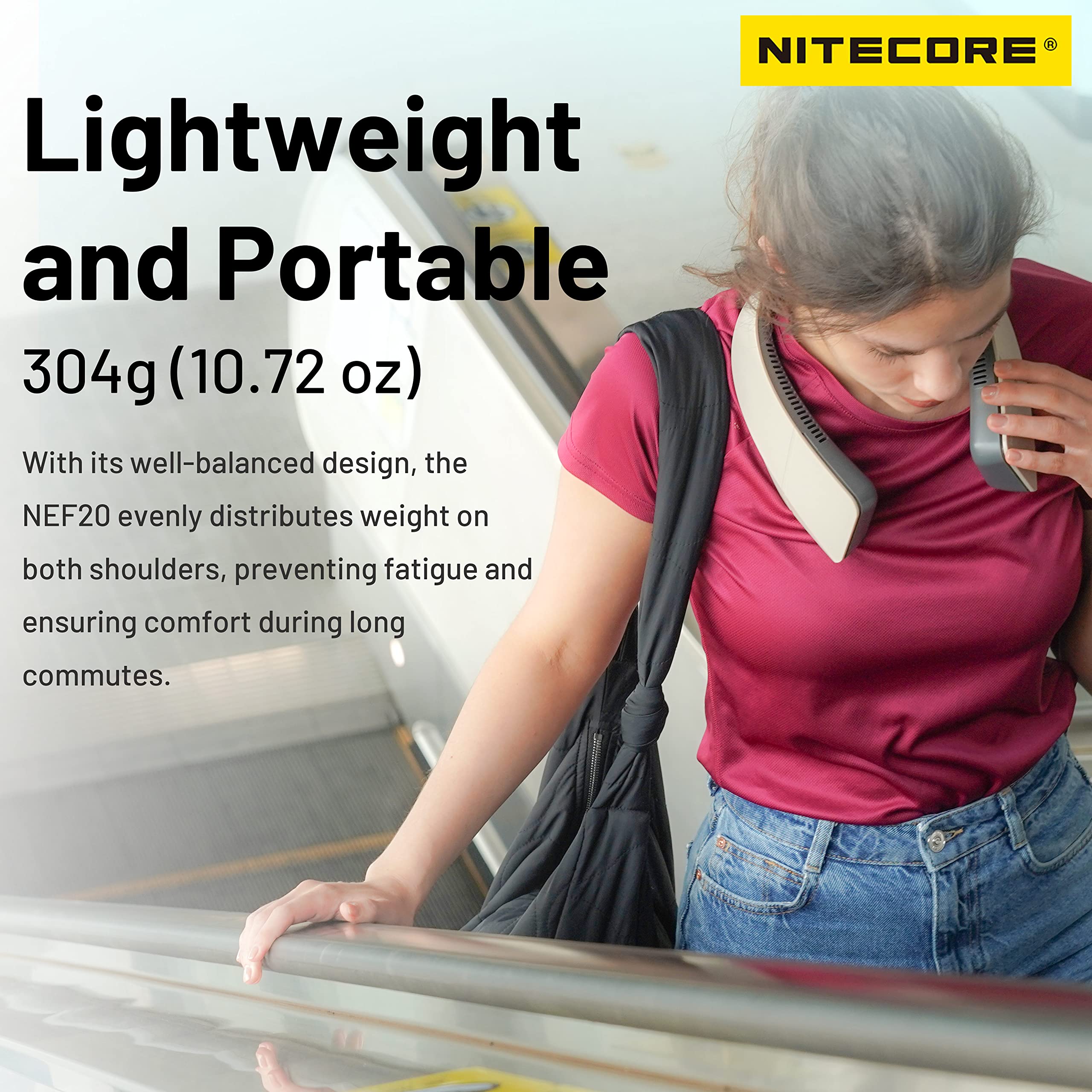 Foto 3 pulgar | Ventilador de Cuello Nitecore Portátil Nef20 Batería 4000 Mah - Venta Internacional