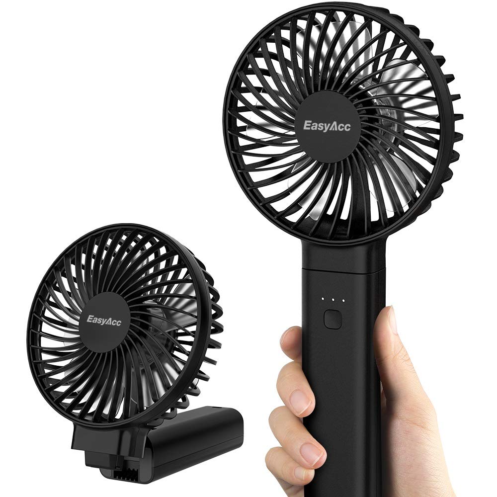 Foto 2 pulgar | Ventilador Portátil EasyAcc 20 Horas 4 Velocidades 1 Pieza - Venta Internacional