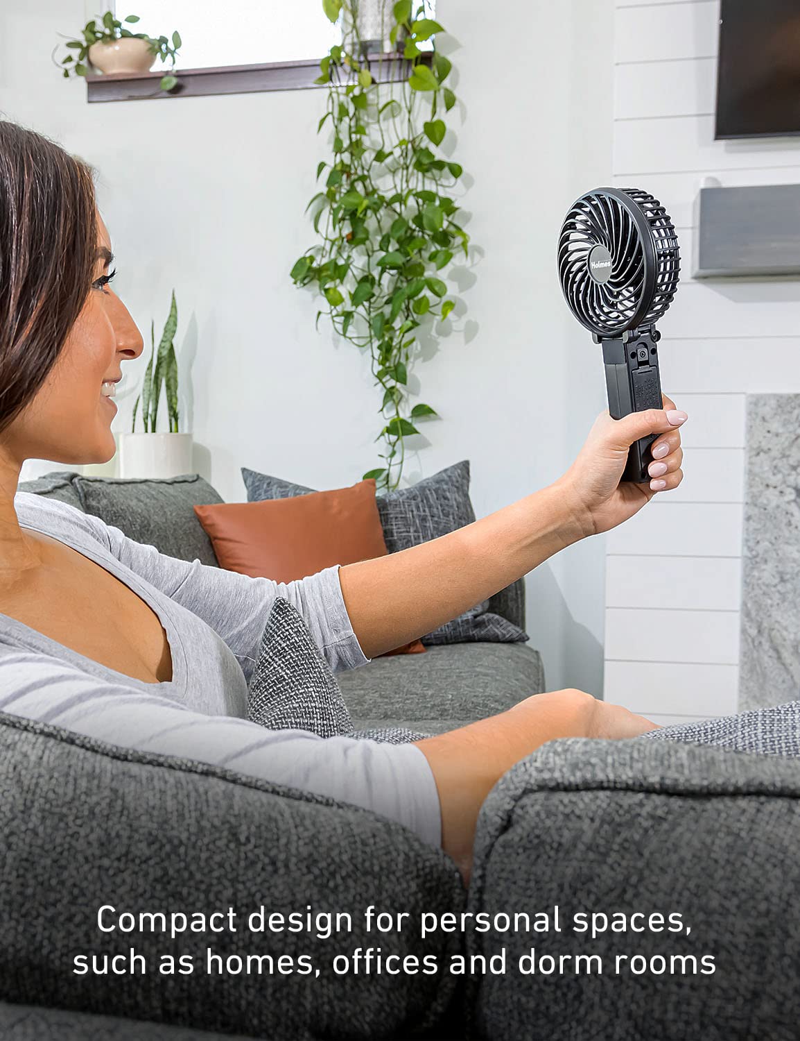 Foto 5 | Ventilador Portátil Fan Holmes 4 de 3 Velocidades Color Negro - Venta Internacional