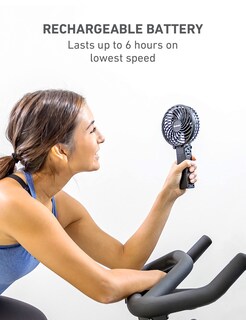 Foto 7 | Ventilador Portátil Fan Holmes 4 de 3 Velocidades Color Negro - Venta Internacional