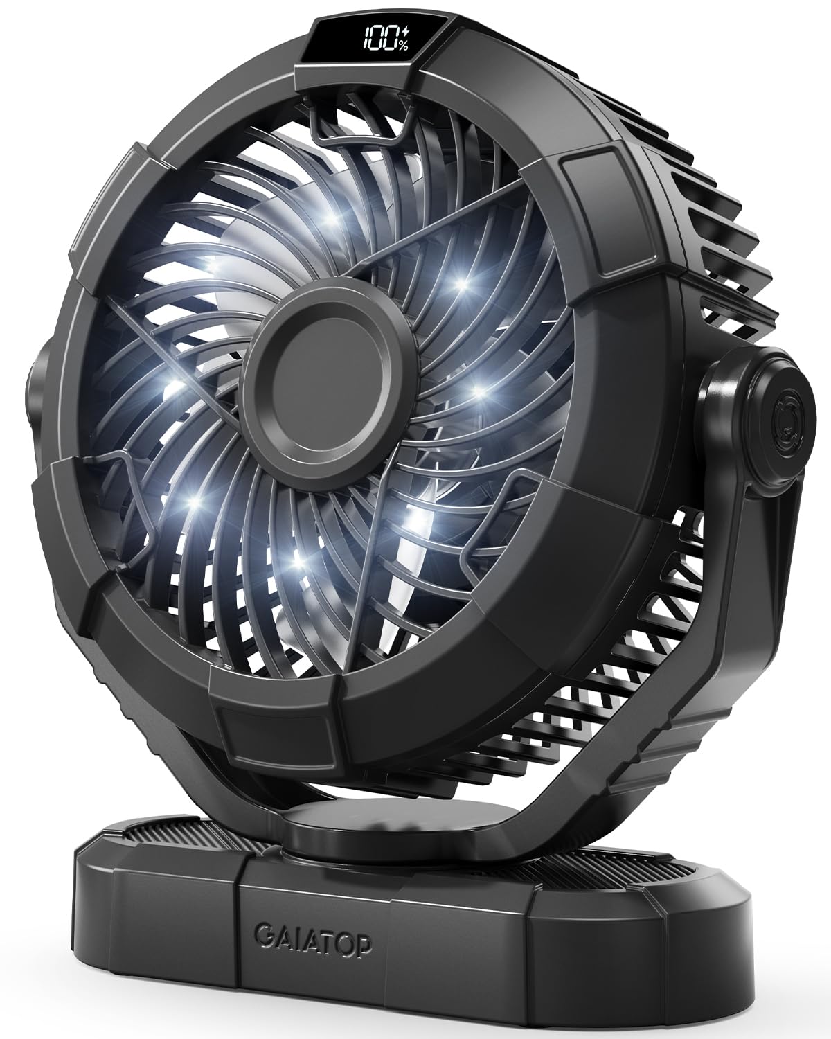 Foto 2 pulgar | Ventilador Portátil para Acampar Gaiatop de 7 Pulgadas con Linterna Led - Venta Internacional