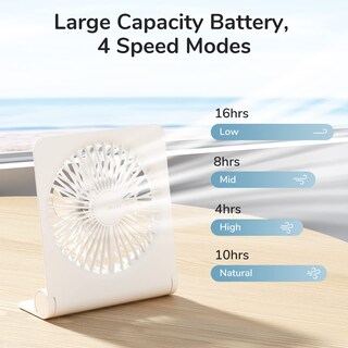 Foto 2 | Ventilador de Escritorio Jisulife Fa28 Recargable Blanco - Venta Internacional
