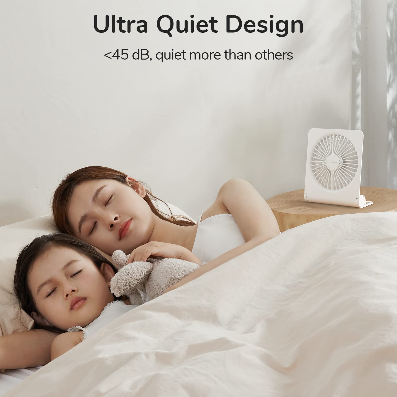 Foto 5 pulgar | Ventilador de Escritorio Jisulife Fa28 Recargable Blanco - Venta Internacional