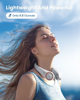 Foto 2 | Ventilador de Cuello Portátil Gaiatop Recargable Blanco - Venta Internacional