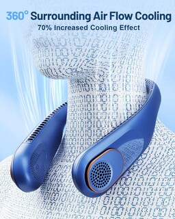 Foto 3 | Ventilador de Cuello Sweetfull Portátil con Refrigeración De 360° 4000 Mah - Venta Internacional