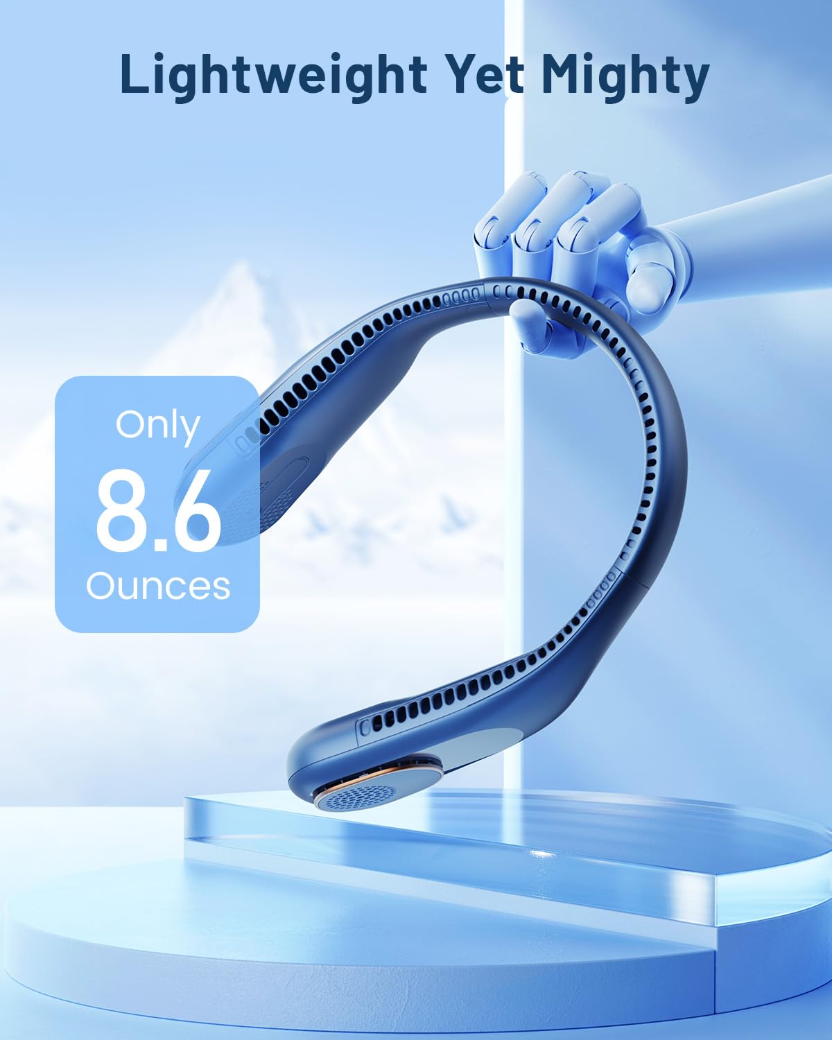 Foto 7 pulgar | Ventilador de Cuello Sweetfull Portátil con Refrigeración De 360° 4000 Mah - Venta Internacional