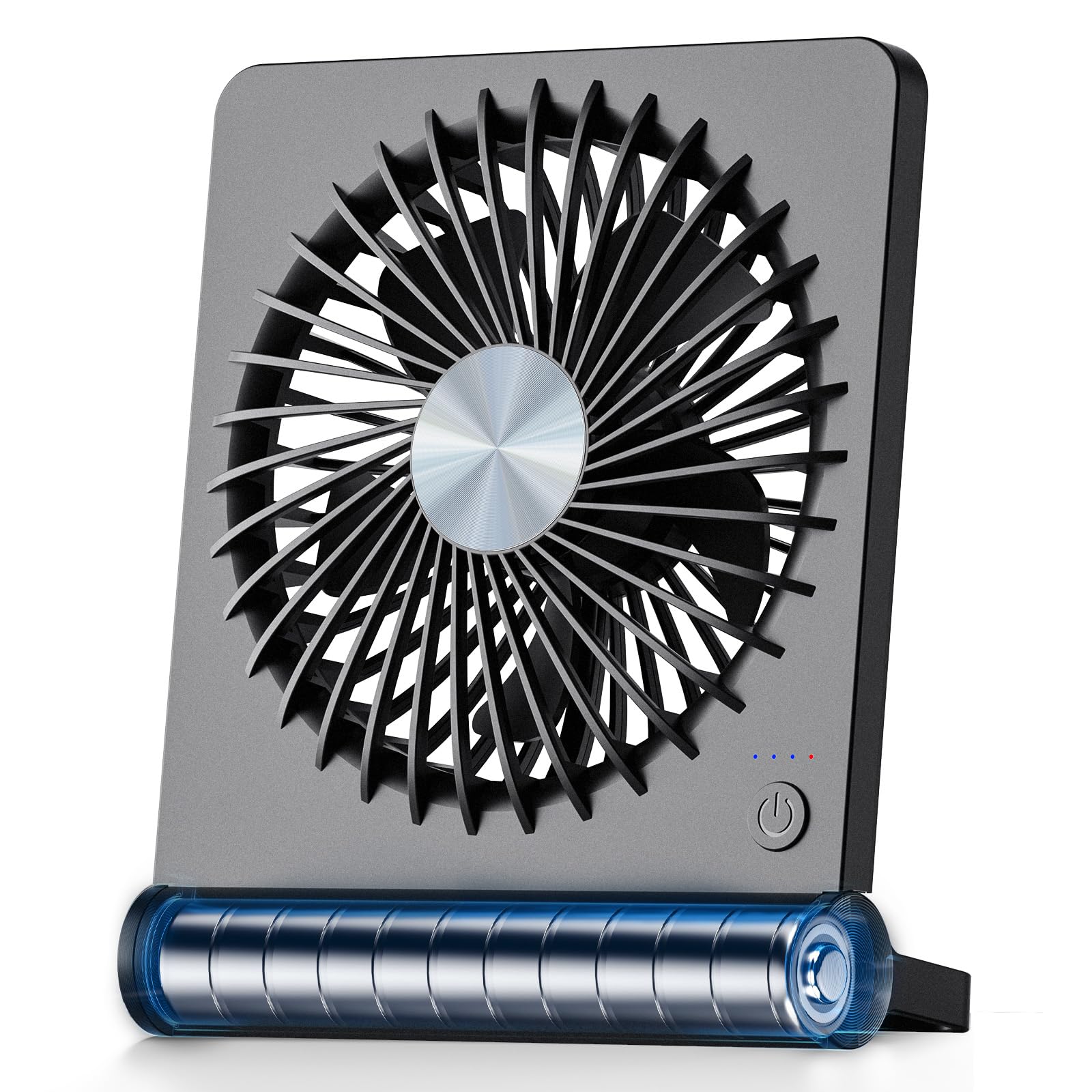Foto 2 pulgar | Ventilador de Escritorio Koonie de 3 Velocidades Recargable Por Usb - Venta Internacional