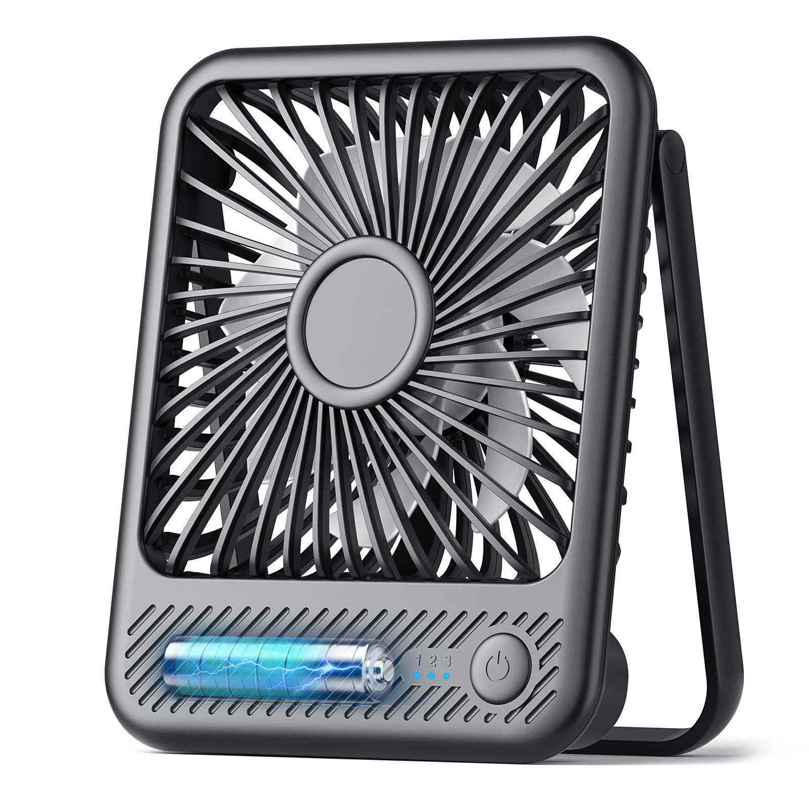 Foto 2 pulgar | Ventilador de Escritorio Koonie Ultrasilencioso Batería de 2.5 A 11 H 3 Velocidades USB - Venta Internacional