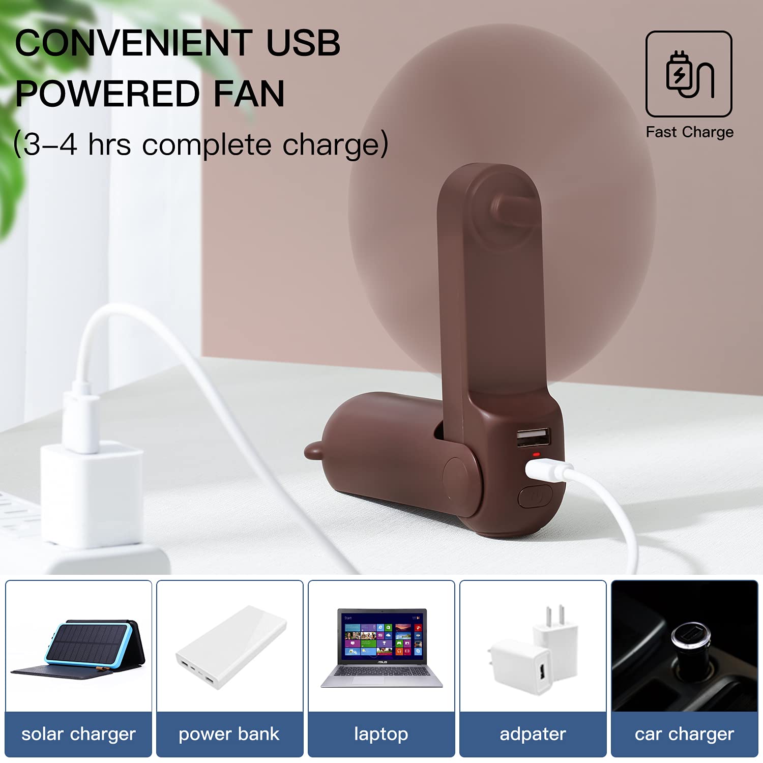 Foto 5 pulgar | Ventilador Portátil Jisulife Con Powerbank De 4500 Mah, 46 H De Autonomía - Venta Internacional.