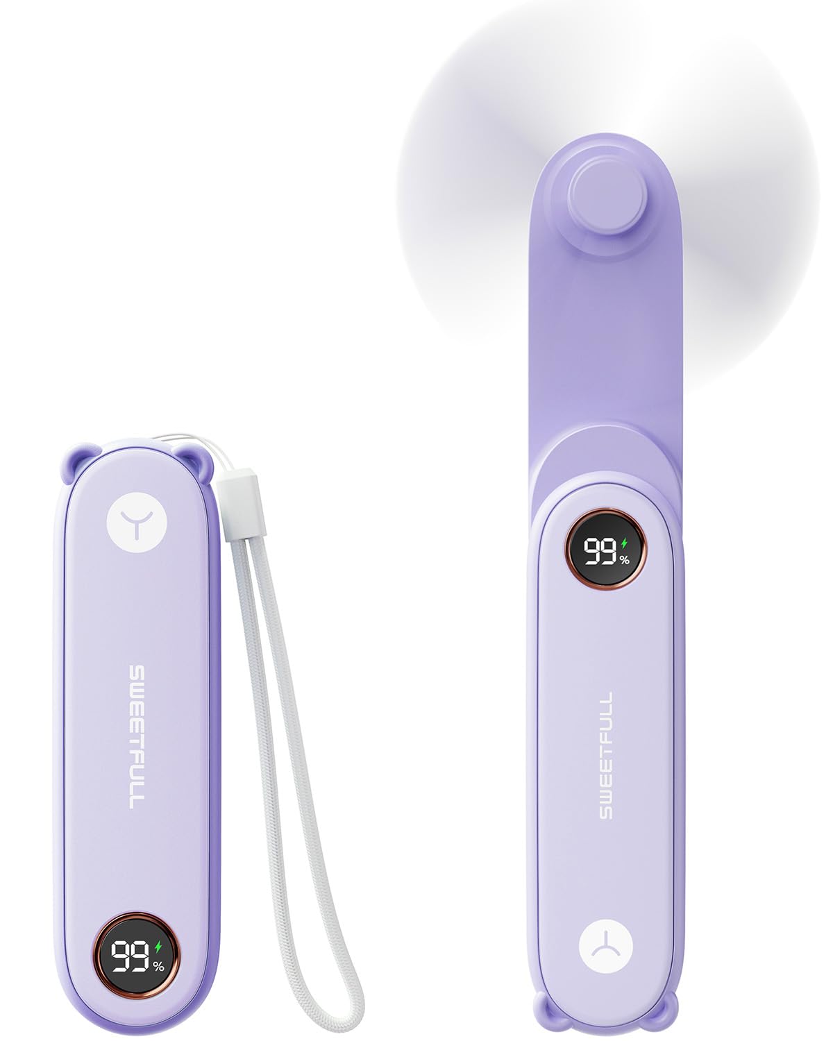 Foto 2 pulgar | Miniventilador Portátil Sweetfull Con Pantalla Led Y Linterna - Venta Internacional.