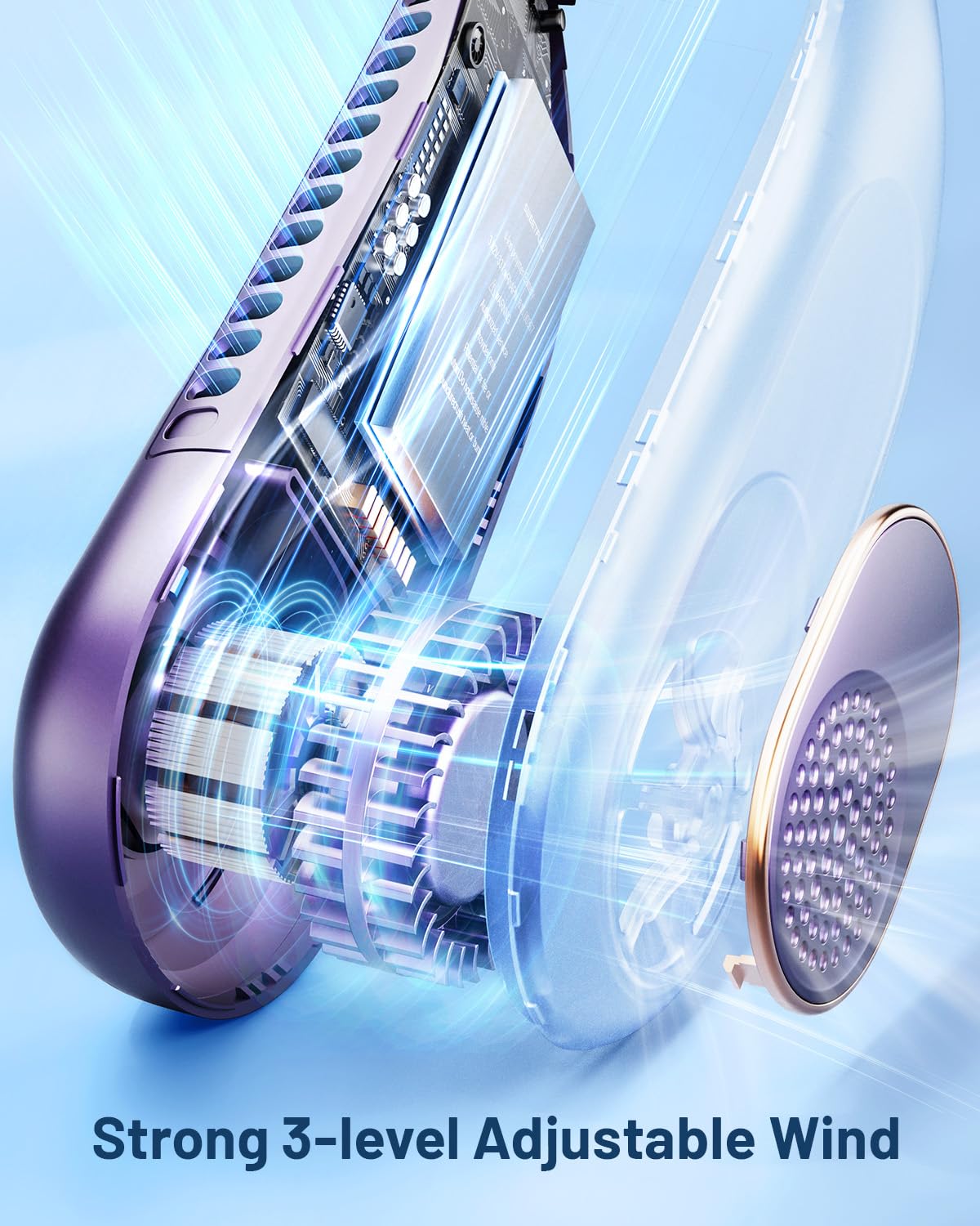 Foto 5 pulgar | Ventilador De Cuello Sweetfull Portátil Con Refrigeración De 360°, Sin Aspas, 4000 Mah - Venta Internacional.