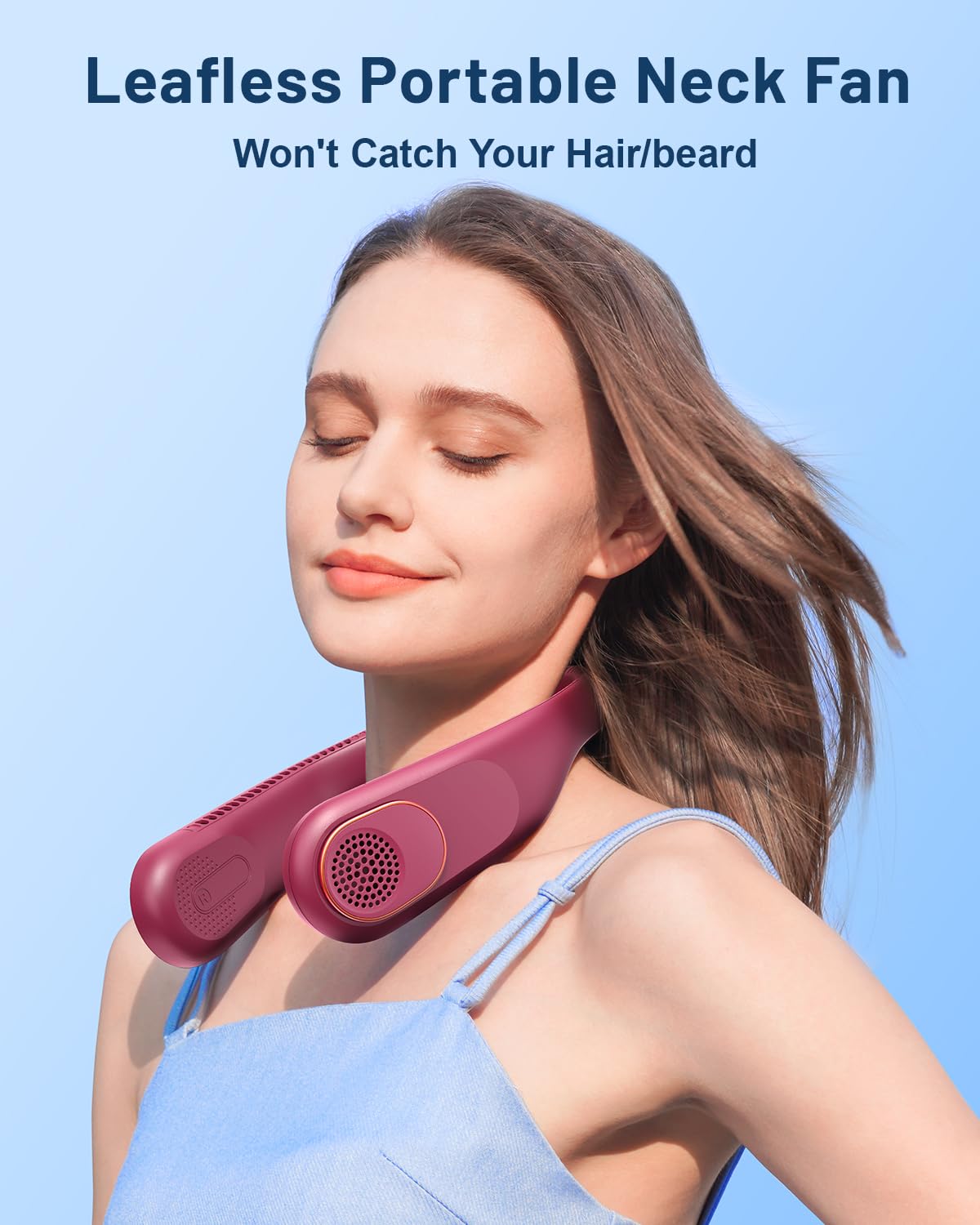Foto 3 pulgar | Ventilador De Cuello Sweetfull Portátil Con Refrigeración De 360°, Sin Aspas, 4000 Mah - Venta Internacional.