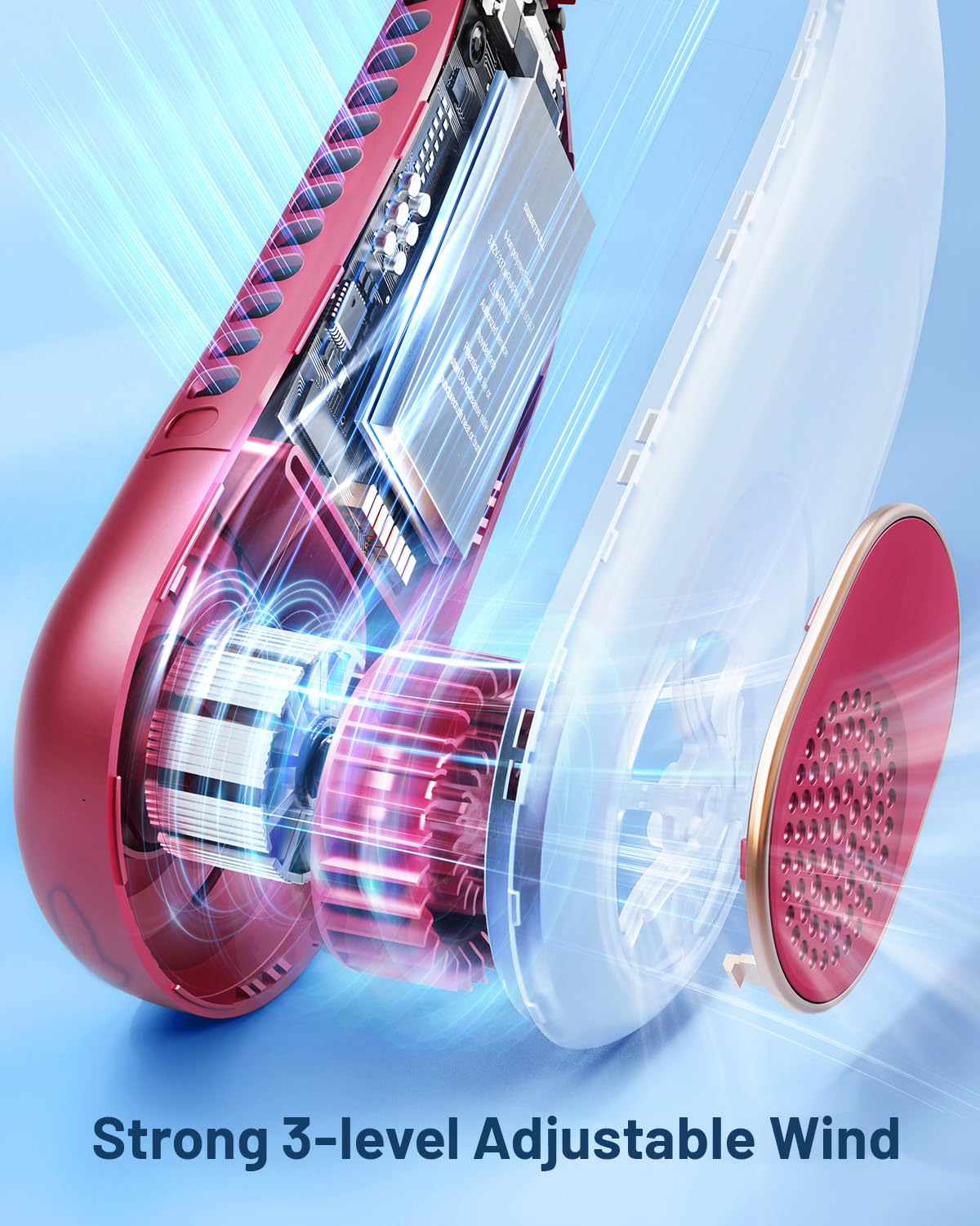 Foto 5 pulgar | Ventilador De Cuello Sweetfull Portátil Con Refrigeración De 360°, Sin Aspas, 4000 Mah - Venta Internacional.