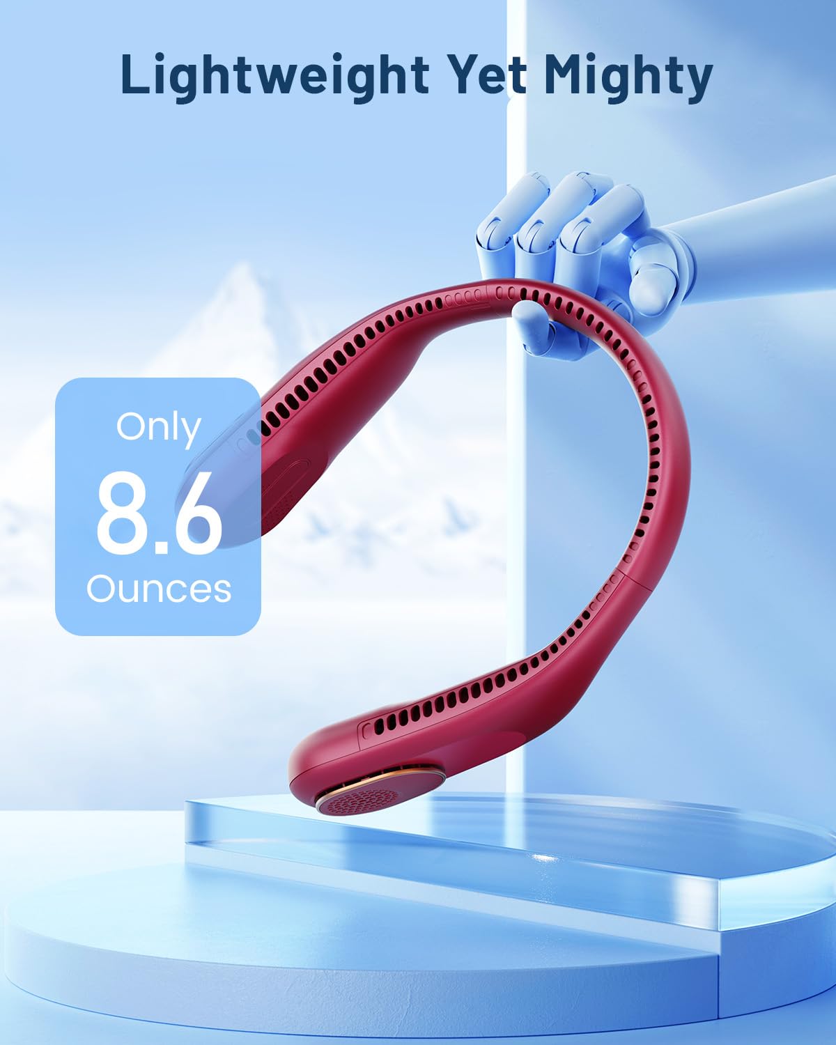 Foto 7 pulgar | Ventilador De Cuello Sweetfull Portátil Con Refrigeración De 360°, Sin Aspas, 4000 Mah - Venta Internacional.
