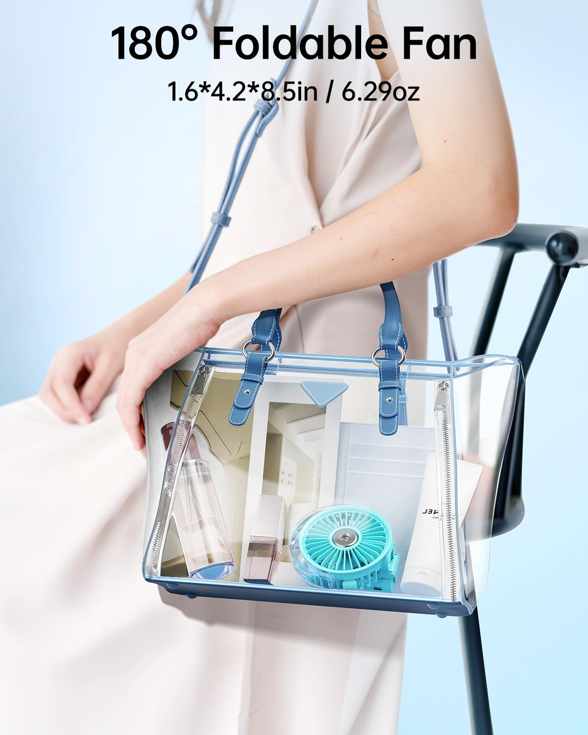 Foto 5 pulgar | Ventilador Nebulizador Portátil Sweetfull Plegable 180° Con Tanque De Agua De 30 Ml - Venta Internacional.