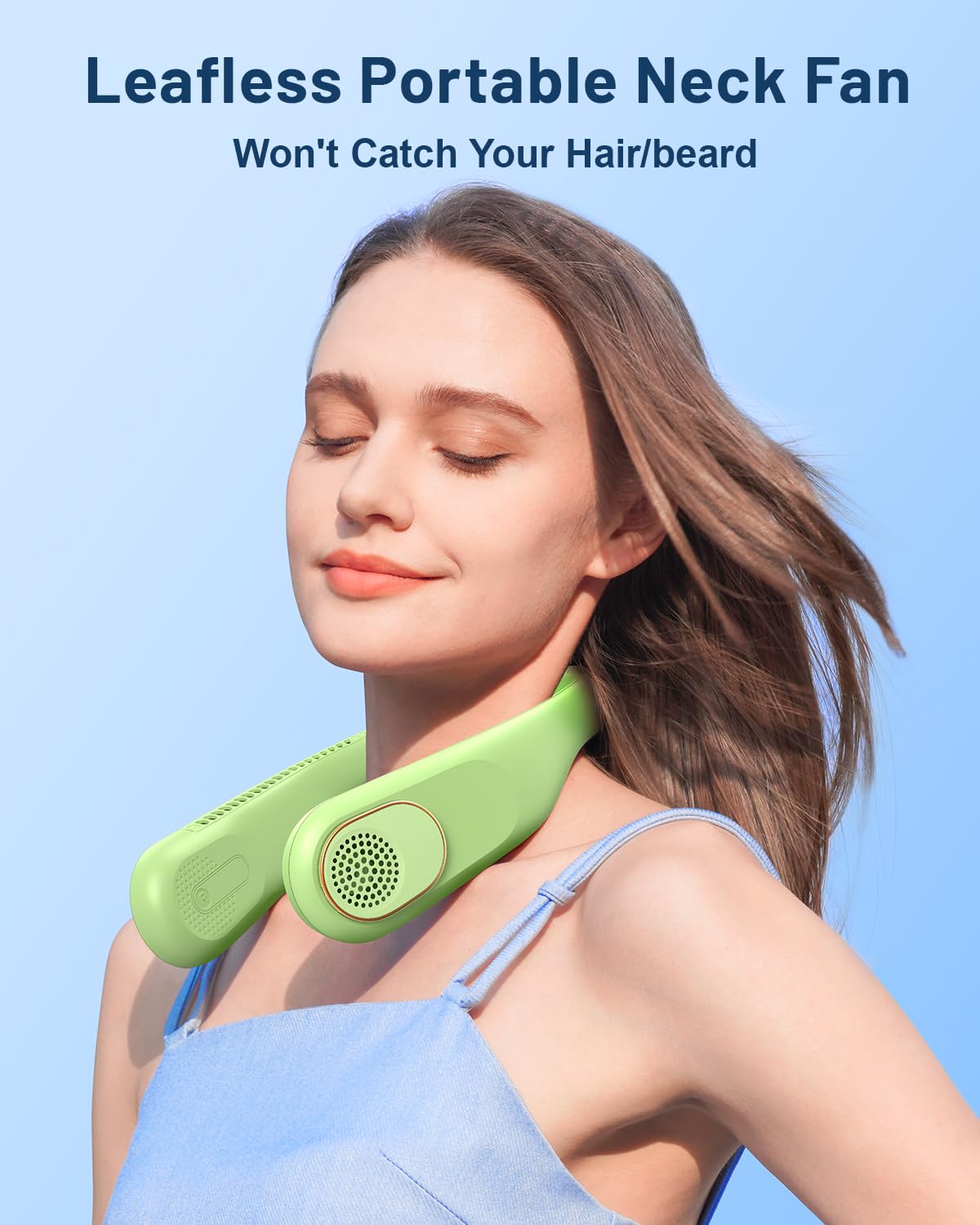 Foto 2 | Ventilador De Cuello Sweetfull Portátil Con Refrigeración De 360°, Sin Aspas, 4000 Mah - Venta Internacional.