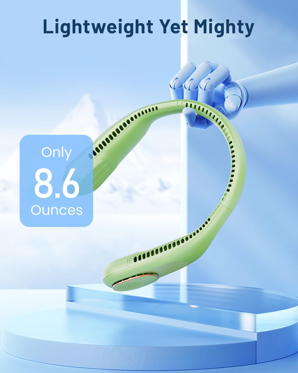 Foto 7 pulgar | Ventilador De Cuello Sweetfull Portátil Con Refrigeración De 360°, Sin Aspas, 4000 Mah - Venta Internacional.