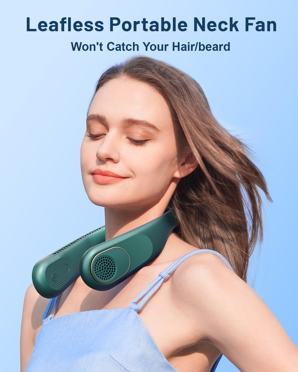 Foto 3 pulgar | Ventilador De Cuello Sweetfull Portátil Con Refrigeración De 360°, Sin Aspas, 4000 Mah - Venta Internacional.