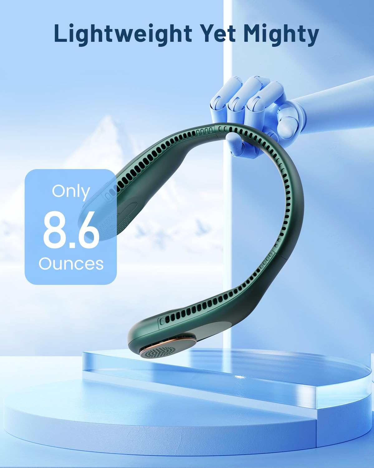Foto 7 pulgar | Ventilador De Cuello Sweetfull Portátil Con Refrigeración De 360°, Sin Aspas, 4000 Mah - Venta Internacional.