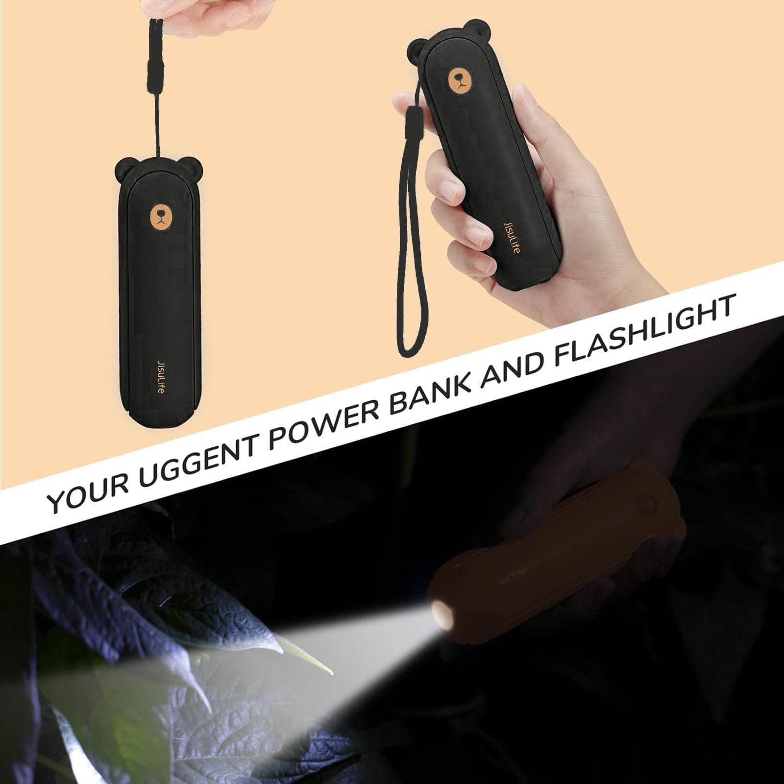 Foto 6 pulgar | Ventilador Portátil Jisulife Con Powerbank De 4500 Mah, 46 H De Autonomía - Venta Internacional.