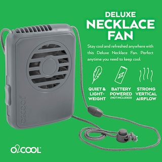 Foto 2 | Ventilador Neck Personal Travel O2cool Con Batería Gris - Venta Internacional.