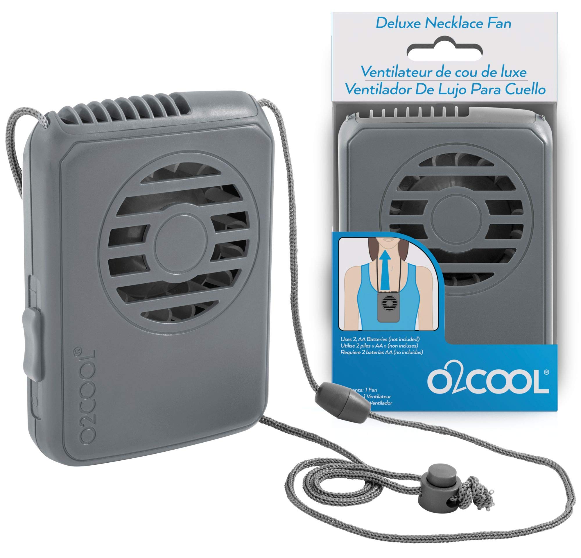 Foto 6 | Ventilador Neck Personal Travel O2cool Con Batería Gris - Venta Internacional.