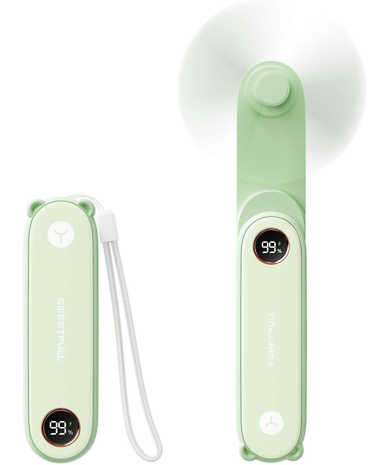Foto 2 pulgar | Miniventilador Portátil Sweetfull Con Pantalla Led Y Linterna - Venta Internacional.