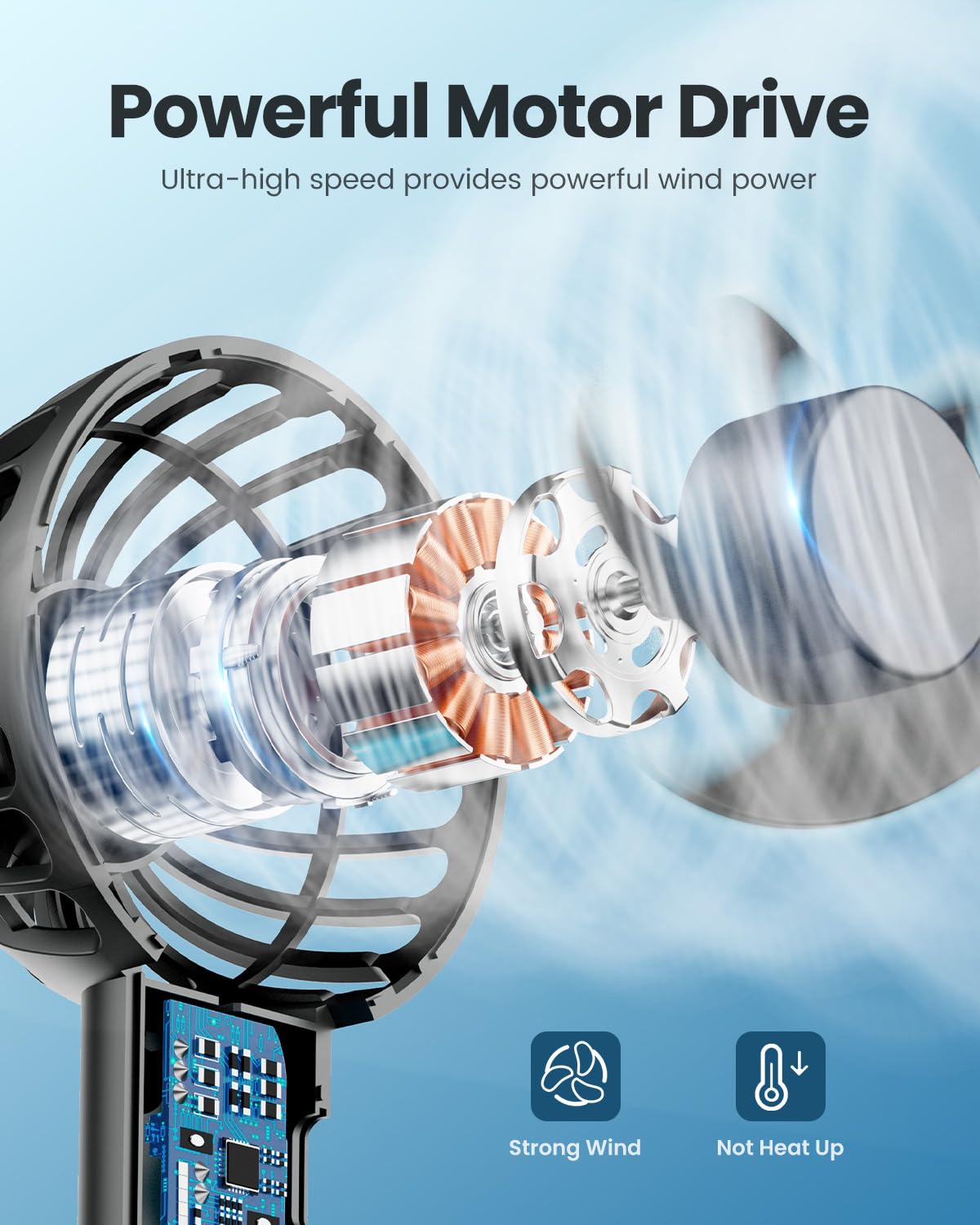 Foto 4 pulgar | Ventilador Portátil Gaiatop Negro-Venta Internacional