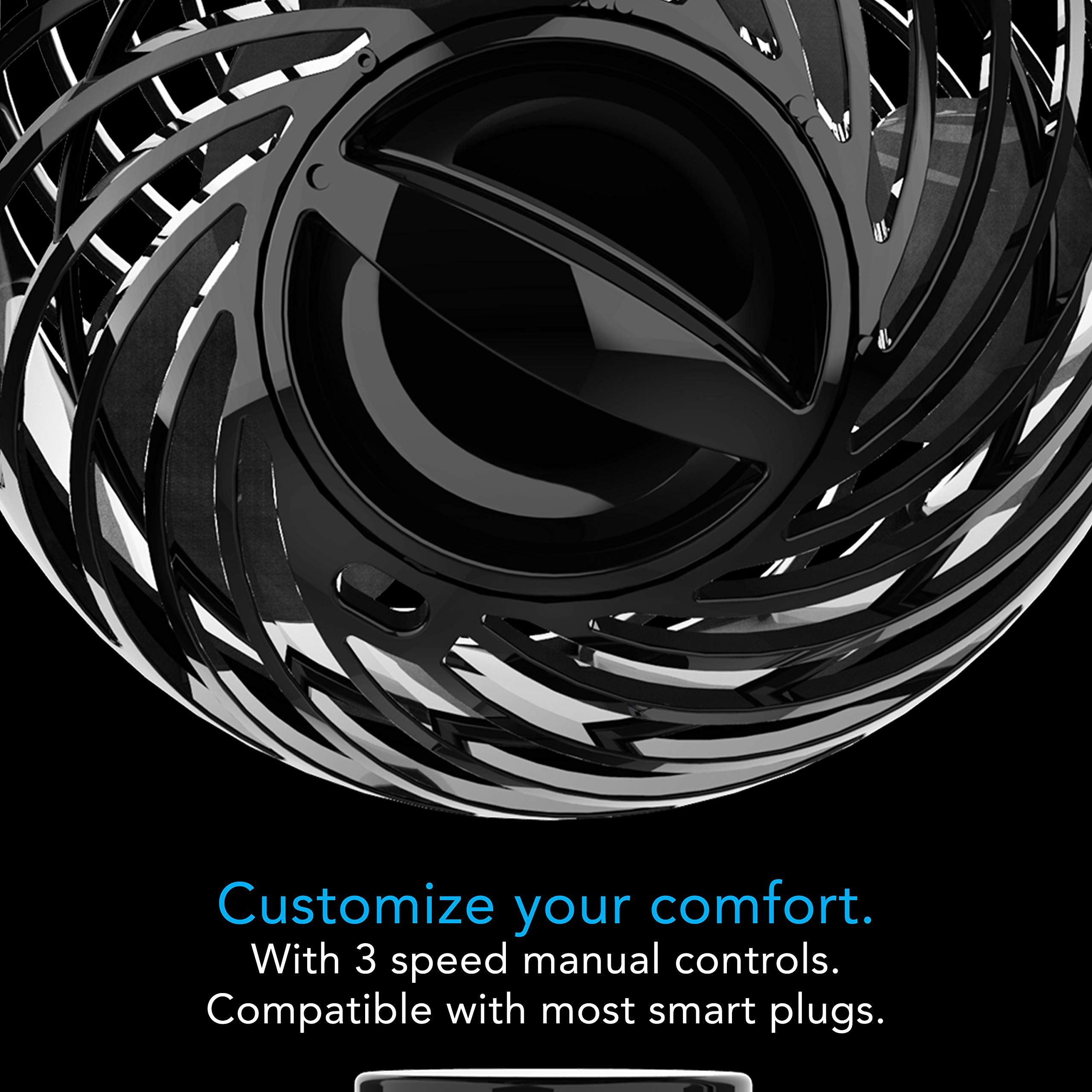 Foto 3 | Ventilador Circular de Aire Vornado Pivot Clip Negro - Venta Internacional