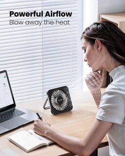 Foto 3 | Ventilador de Escritorio Gaiatop Usb de 5 Pulgadas 3 Velocidades Inclinación 180° Plegable - Venta Internacional